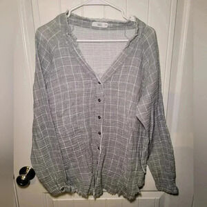 Talulah 100% cotton lightweight sweater with pockets size medium